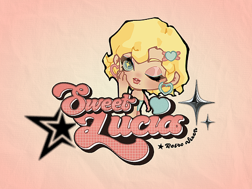 个人原创ip 美式复古甜心 Sweet Lucia