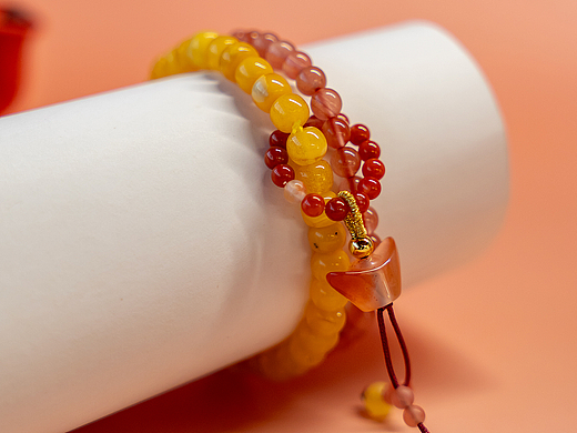 蜜蜡手串摄影修图