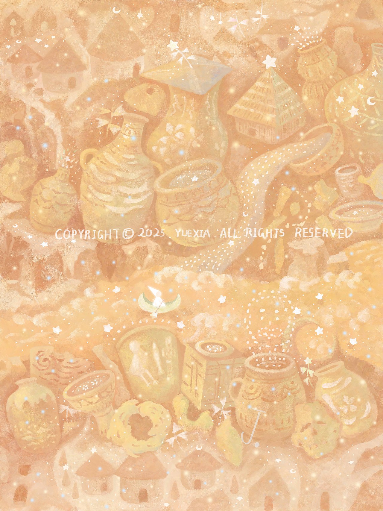 近期一些原创插画作品