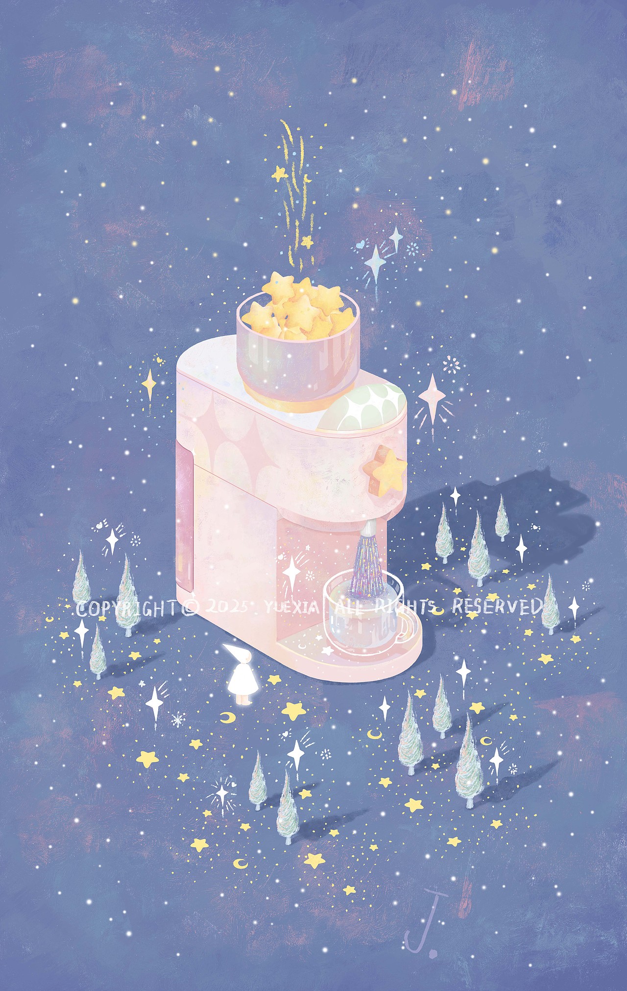 近期一些原创插画作品