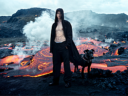 Ai置景+棚拍 火山熔岩户外主题片