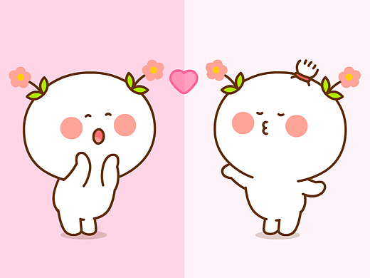 二花可爱聊天背景图