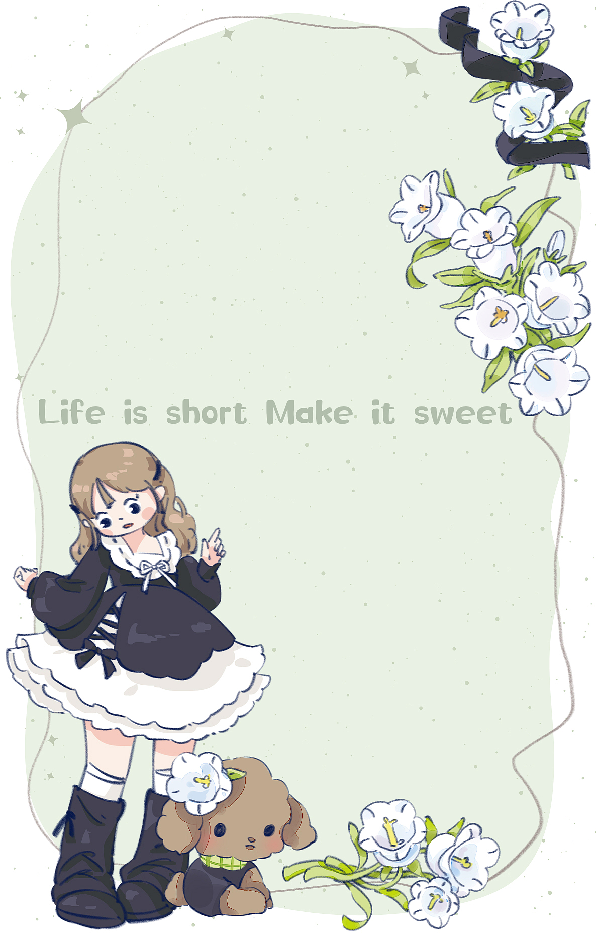 花儿与少女便签内页2