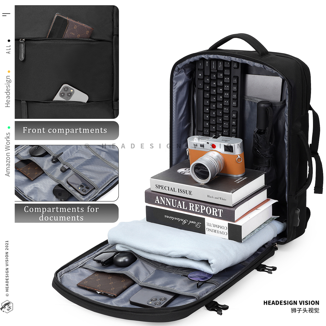 背包产品拍摄_主图设计_A+页面-狮子头视觉（图ZMzk5MDE3Mzg0） - 电商 - 站酷设计师亚马逊主图设计原创素材 - 站酷ZCOOL