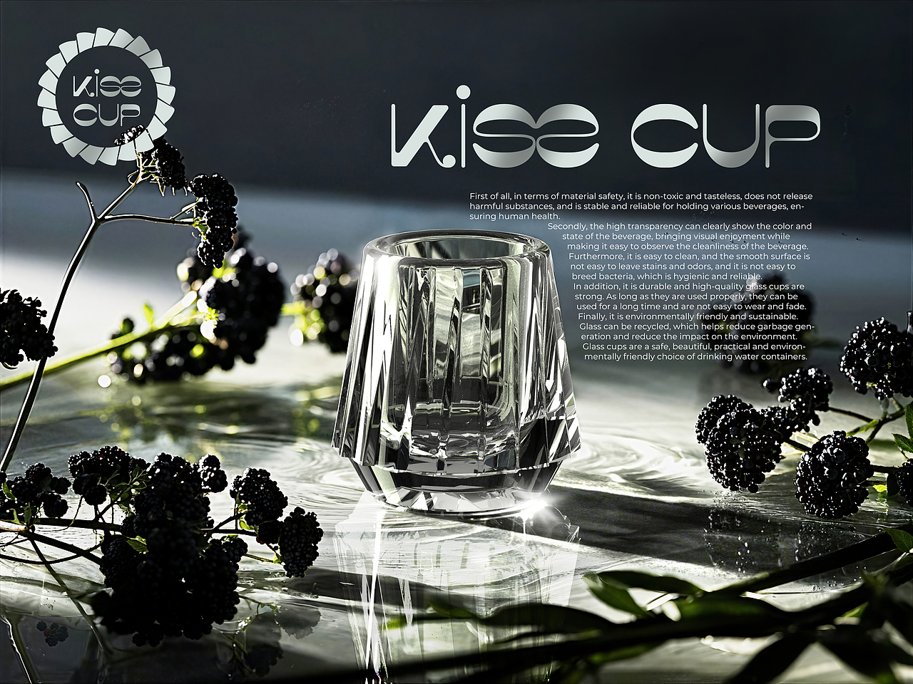 「 AI 」创作 第一弹|当水晶杯邂逅鲜花