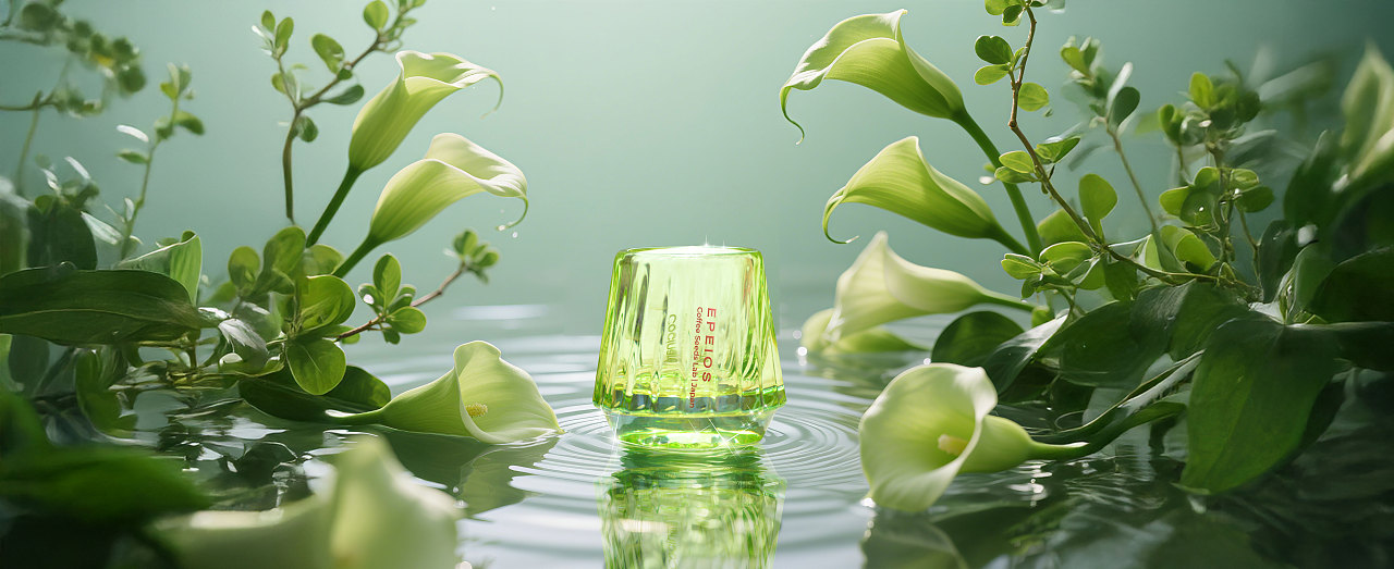 「 AI 」创作 第二弹|当水晶杯邂逅鲜花