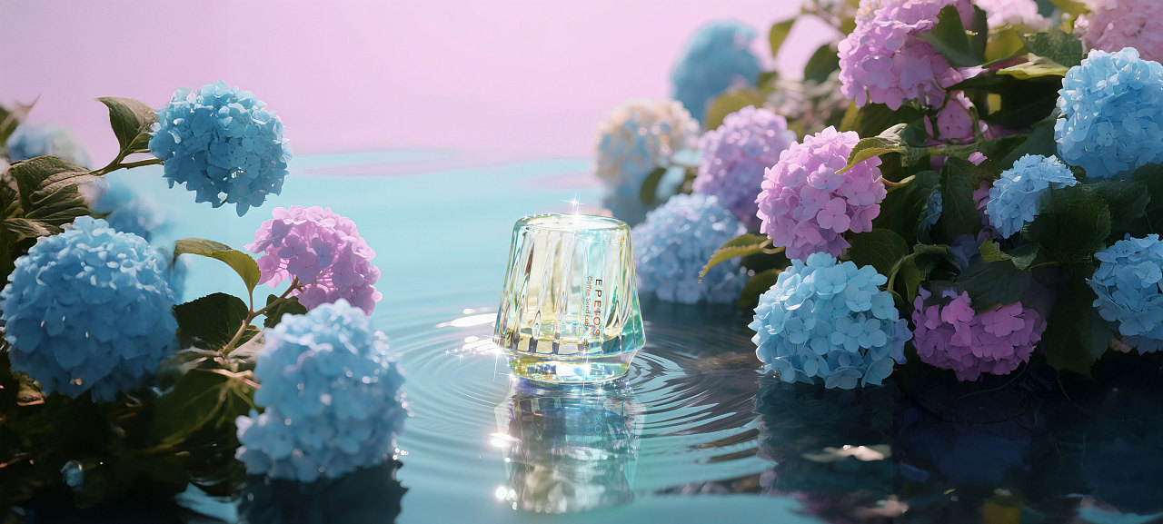 「 AI 」创作 第二弹|当水晶杯邂逅鲜花
