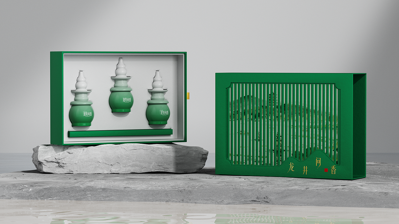 龙井问香——茶香薰产品与包装设计（图ZMzk5MDI5NTQ4） - 包装 - 站酷设计师彬法品牌策划设计原创素材 - 站酷ZCOOL