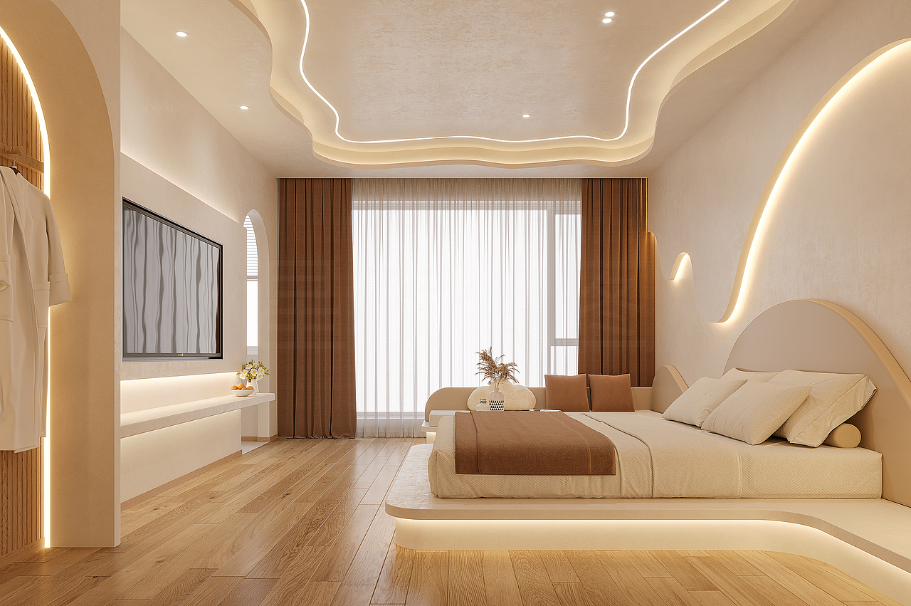 酒店客房，不一样的视觉体验（图ZMzk5MDMzODgw） - 酒店餐饮设计 - 站酷设计师心仪18919699883原创素材 - 站酷ZCOOL