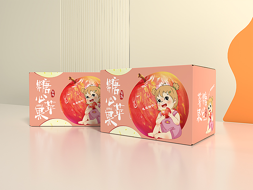 水果包装设计|苹果包装设计|糖心苹果包装设计
