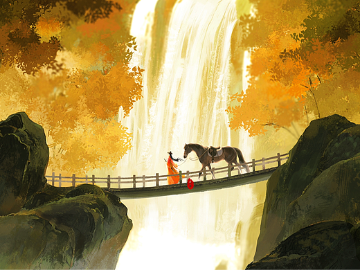 《侠影 · 秋山渡》