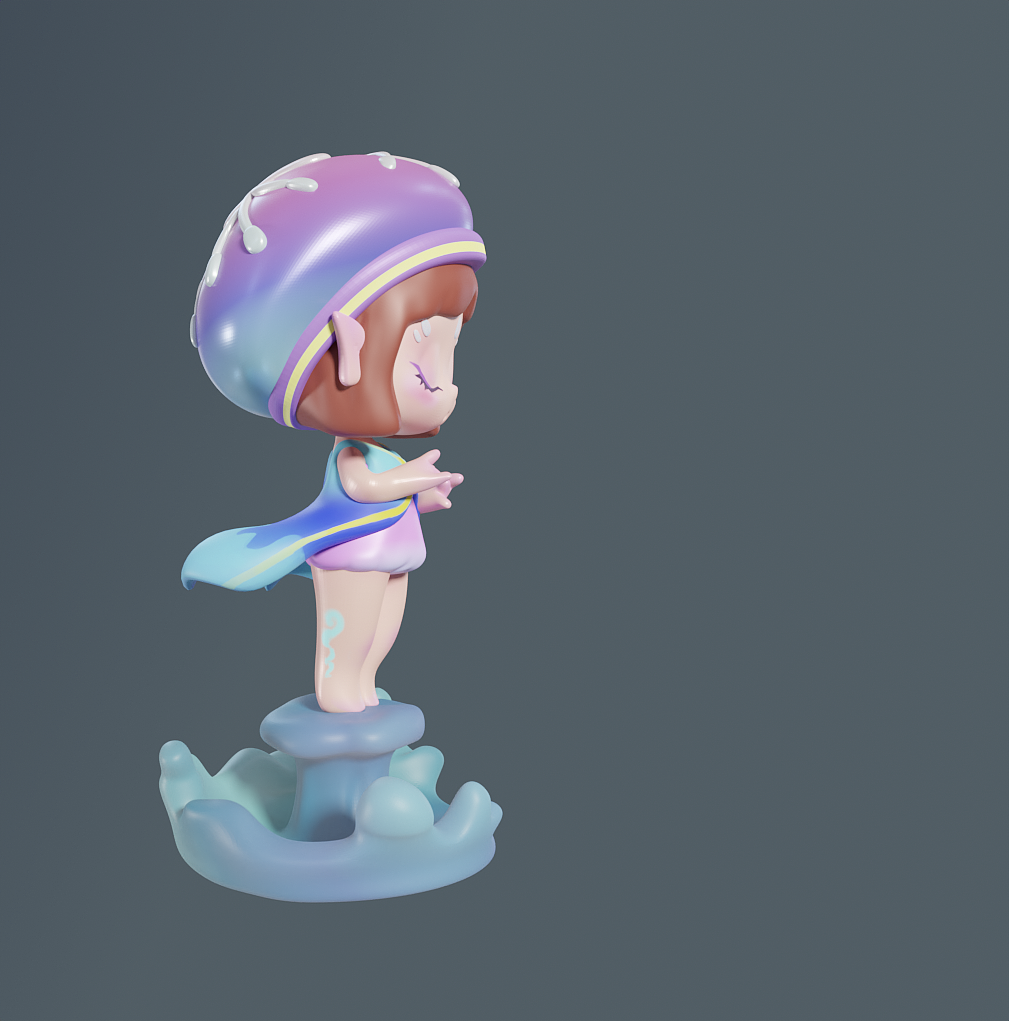 海洋系列水母拟人IP设计