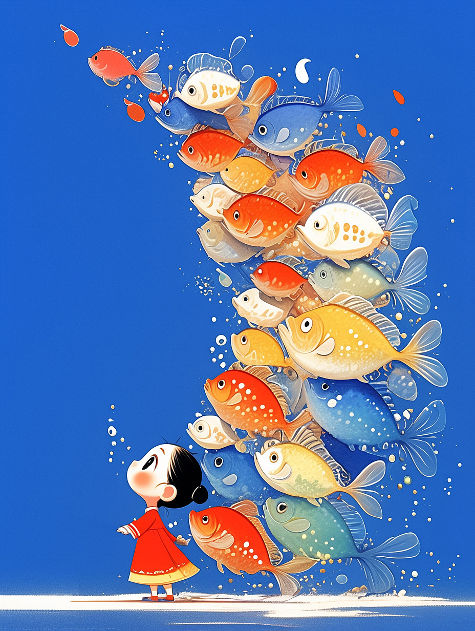 插画 鱼鱼