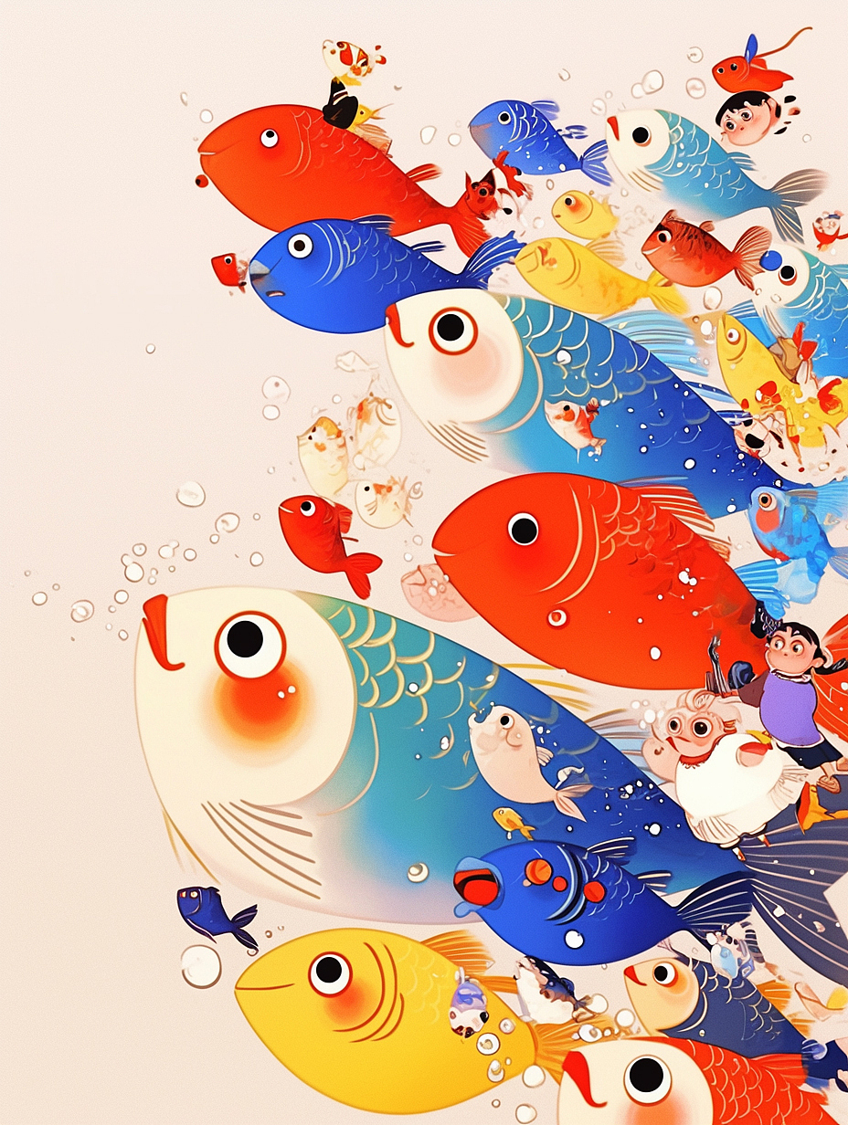插画 鱼鱼