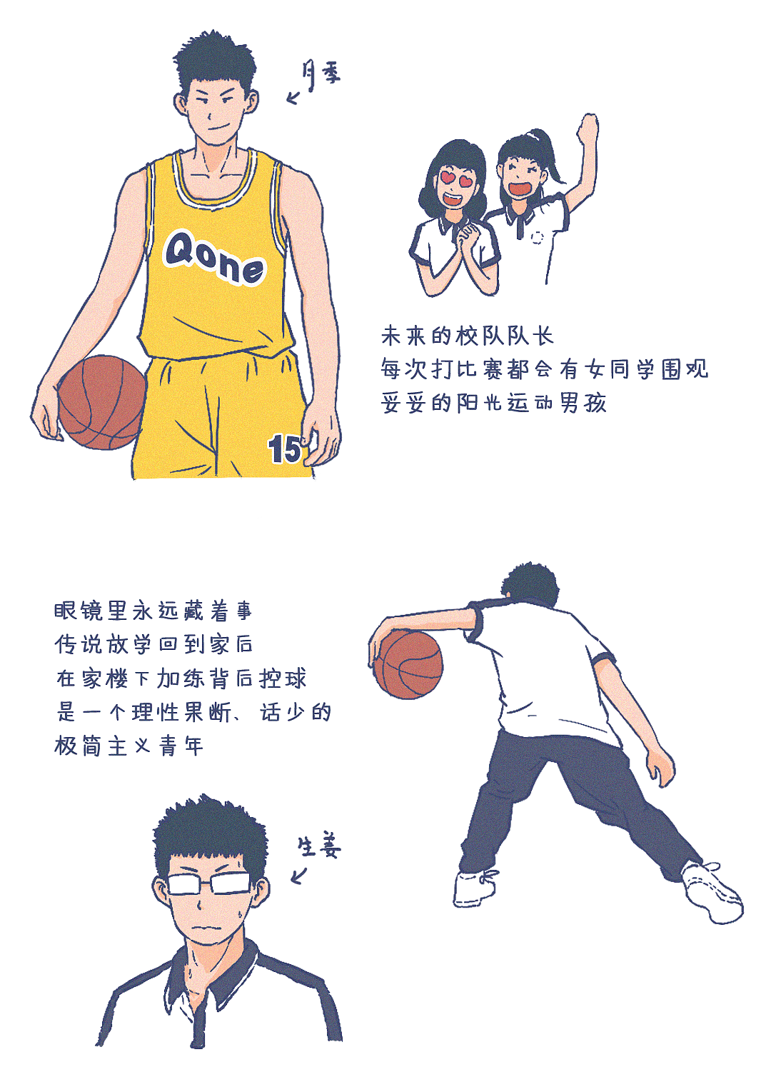 高中很短，夏日很长（图ZMzk5MDUzNjQ0） - 短篇/格漫 - 站酷设计师小鱼先生chester原创素材 - 站酷ZCOOL