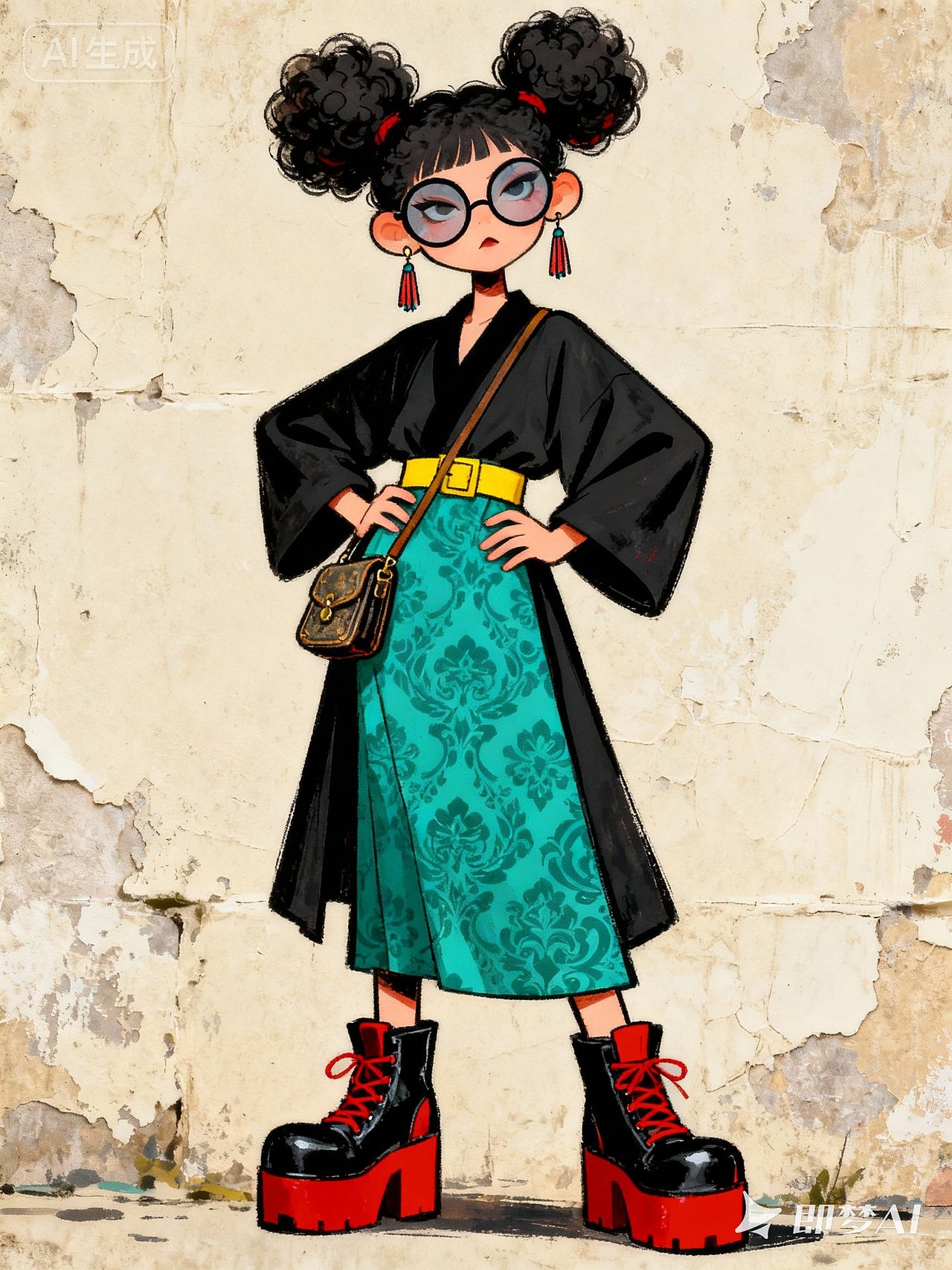 怪趣少女（图ZMzk5MDU0MDQ4） - AI作品 - 站酷设计师红小果原创素材 - 站酷ZCOOL