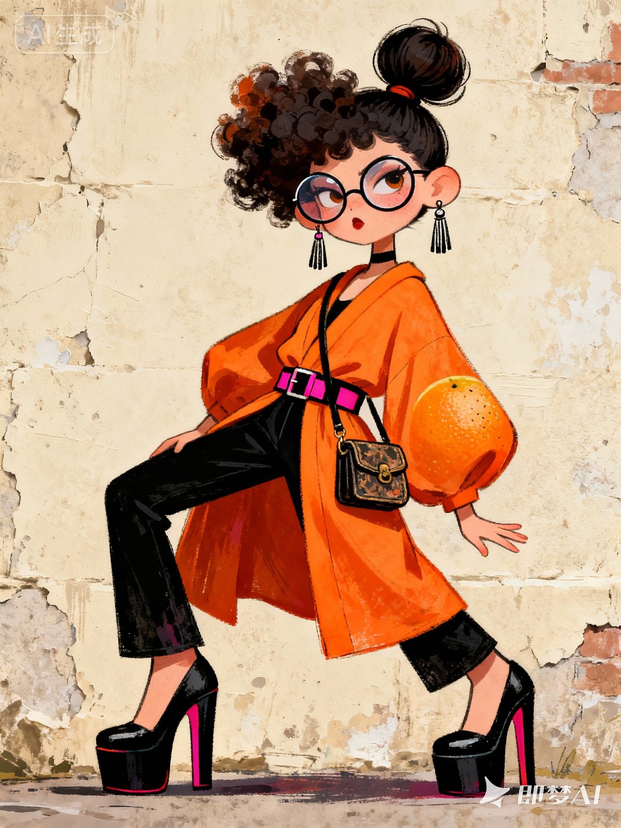 怪趣少女（图ZMzk5MDU0MDY0） - AI作品 - 站酷设计师红小果原创素材 - 站酷ZCOOL