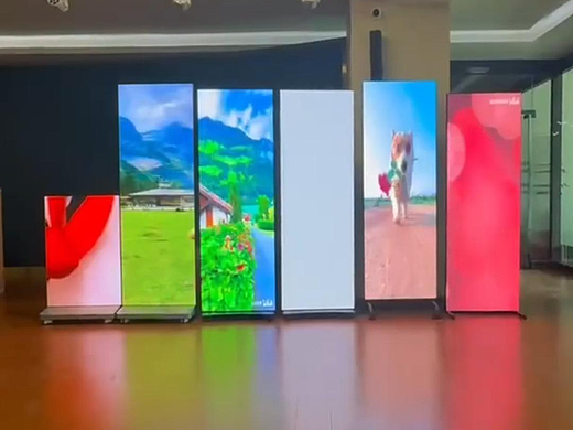 LED折叠屏可移动折叠LED海报屏【联诚发】