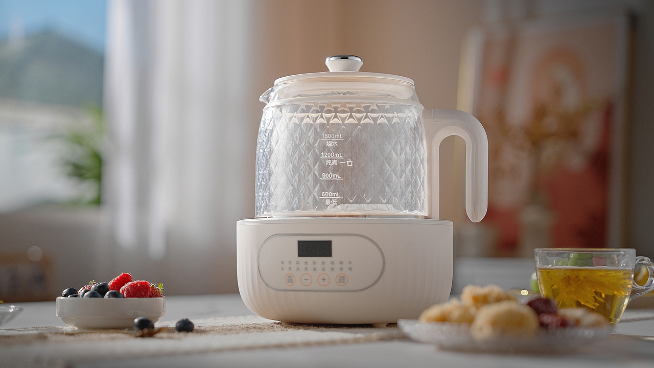 MODONG摩动双层玻璃养生壶|花茶壶|养生茶壶|萃煮茶壶