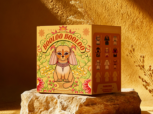 【燎愈花园】手绘香薰石膏盲盒包装设计