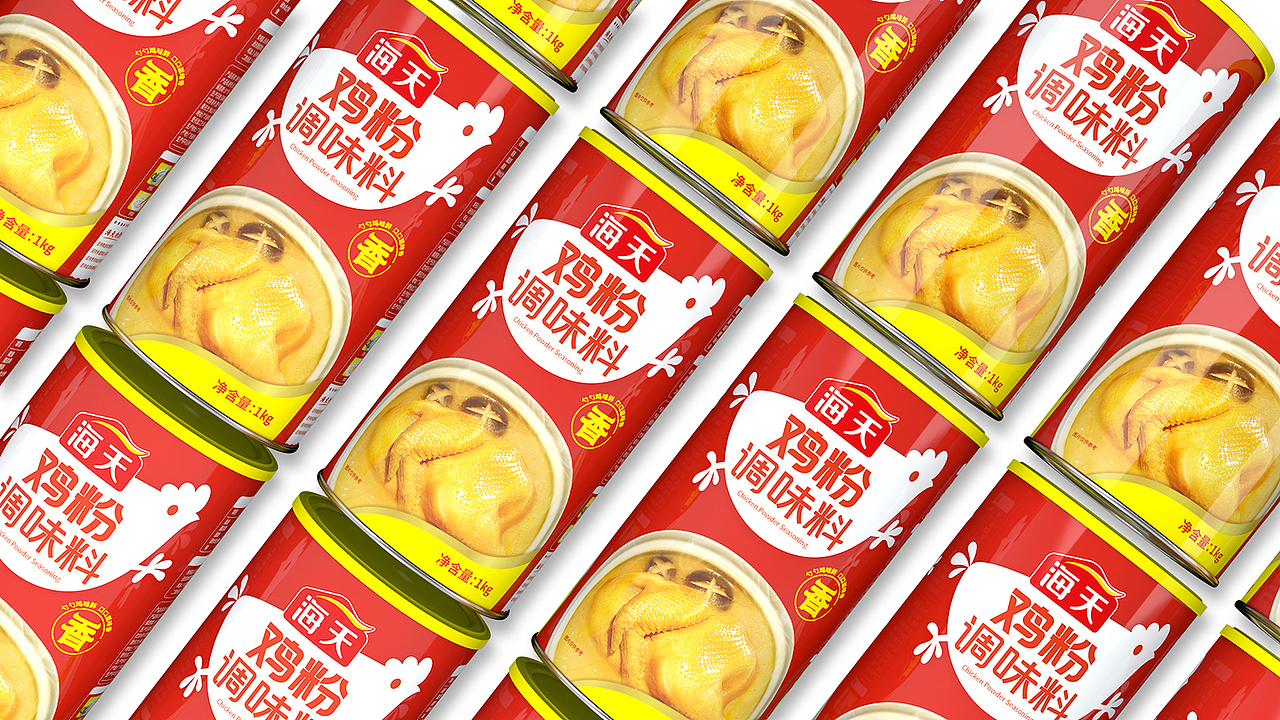 哲仕设计作品:鸡粉调味料包装设计、调味品包装设计
