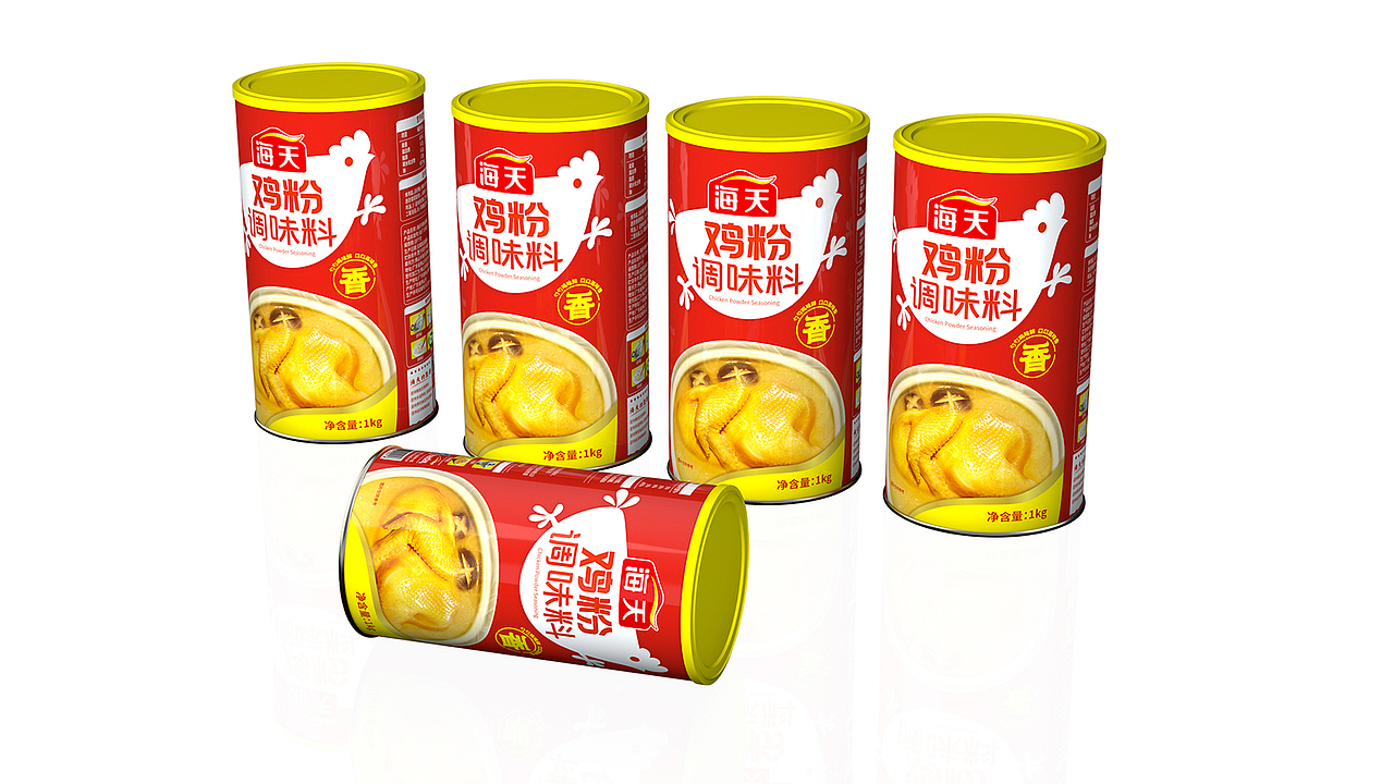 哲仕设计作品:鸡粉调味料包装设计、调味品包装设计