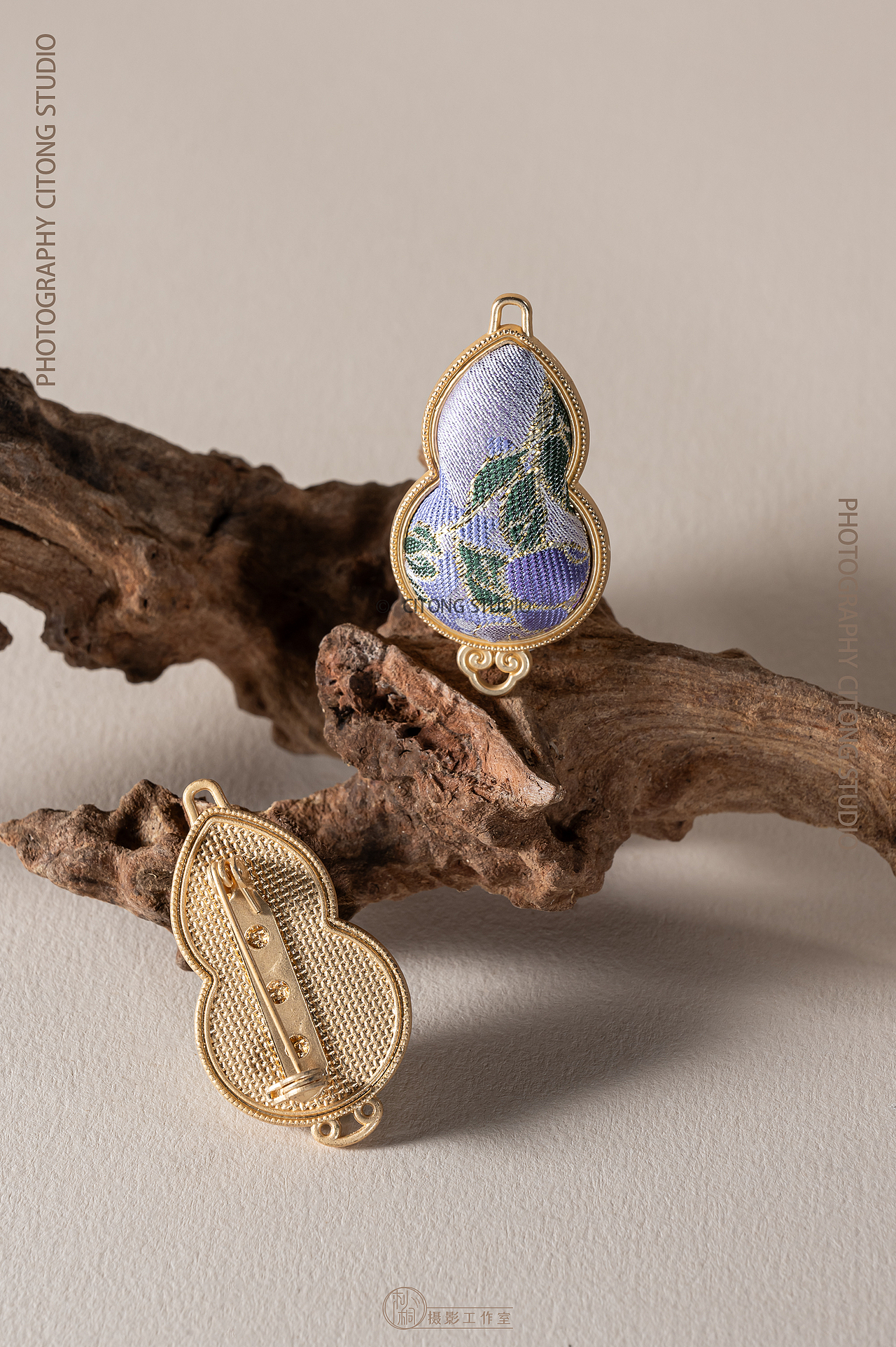 产品摄影|中式|非遗宋锦胸针