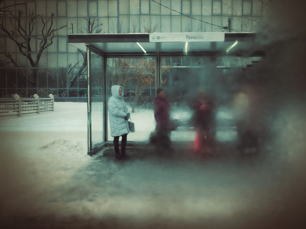 Through the frozen windowFrom the bus. Part 3