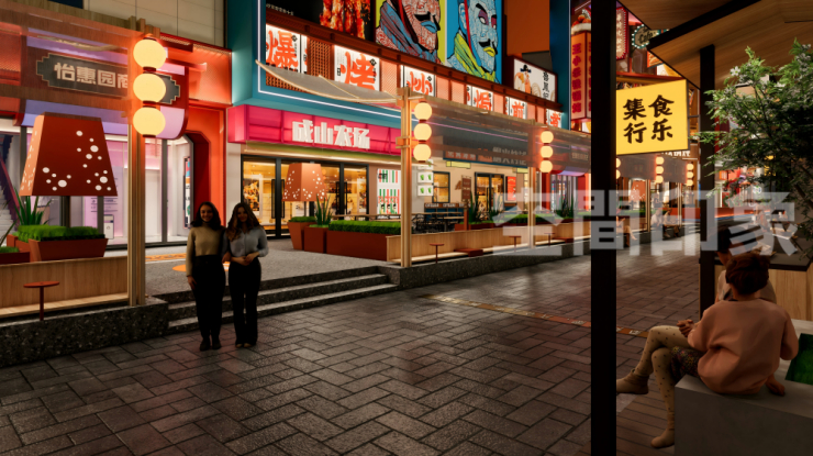 霓虹烟火，永远是夜经济的流量密钥丨渭南新洲·新悦天地