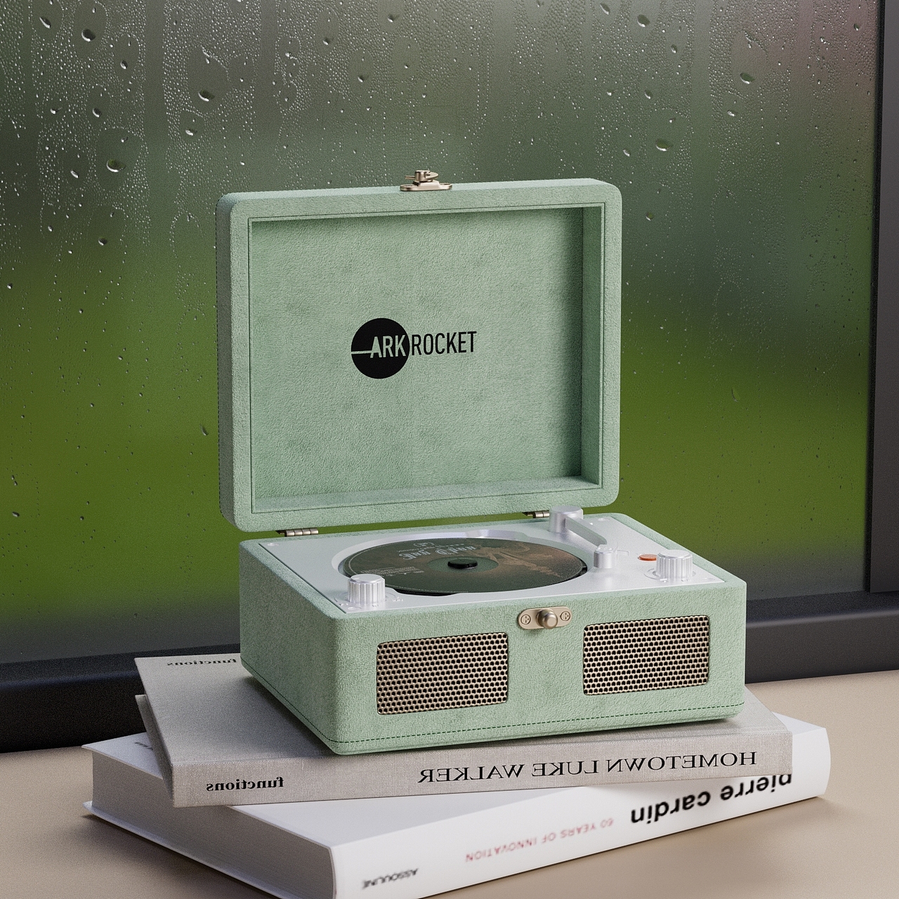 渲染 黑胶唱片机