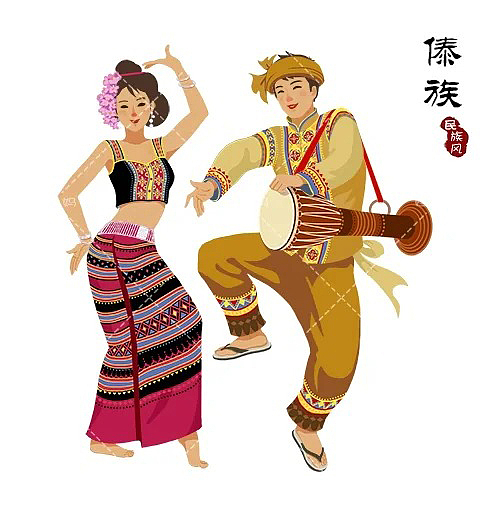 五十六个民族文创系列插画2（图ZMzk5MDkxMjA4） - 商业插画 - 站酷设计师娃他妈原创素材 - 站酷ZCOOL