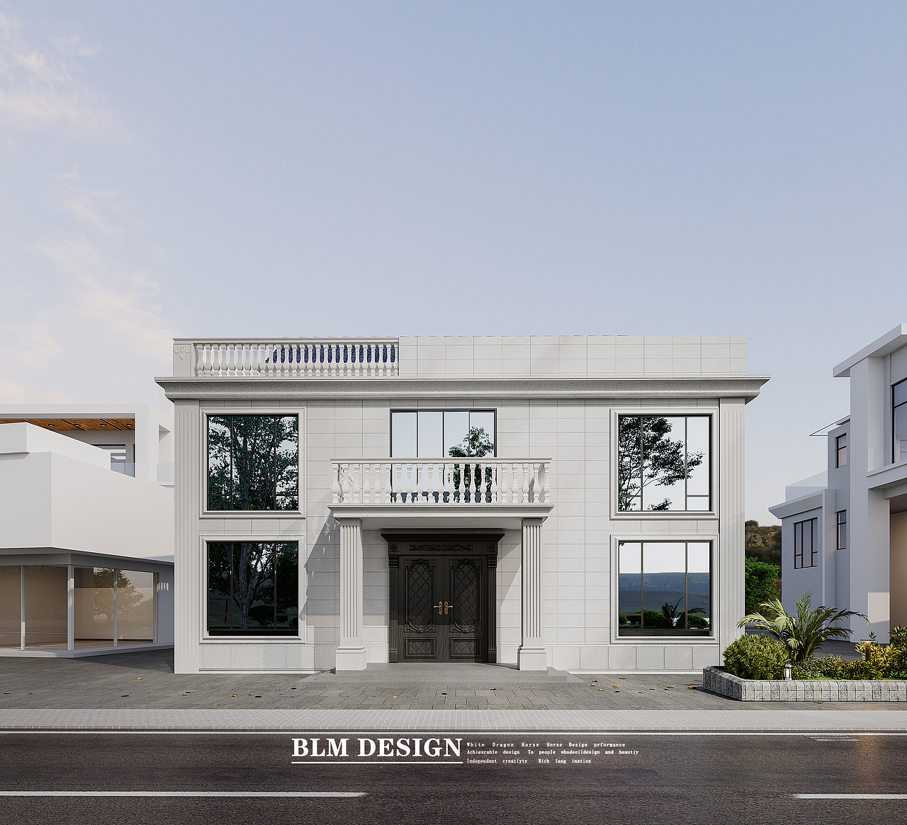 外立面案例分享（图ZMzk5MDkyNjQ4） - 家装设计 - 站酷设计师白龙马羊羊原创素材 - 站酷ZCOOL