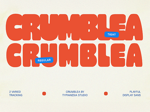 潮流复古趣味卡通粗体字海报封面标题圆角手写英文字体