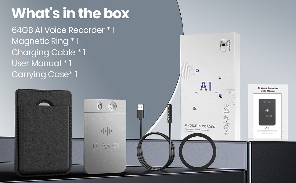 亚马逊主副图案例--录音笔