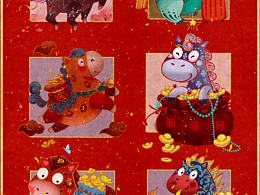 馬年插畫第一組