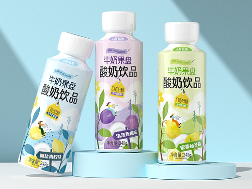 云牛x红猫 | 牛奶果盘酸奶包装