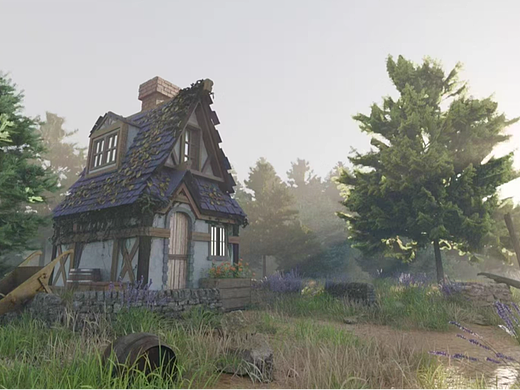 游戏场景建模渲染