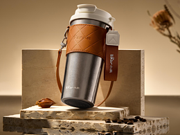  产品摄影｜小熊纯钛咖啡杯