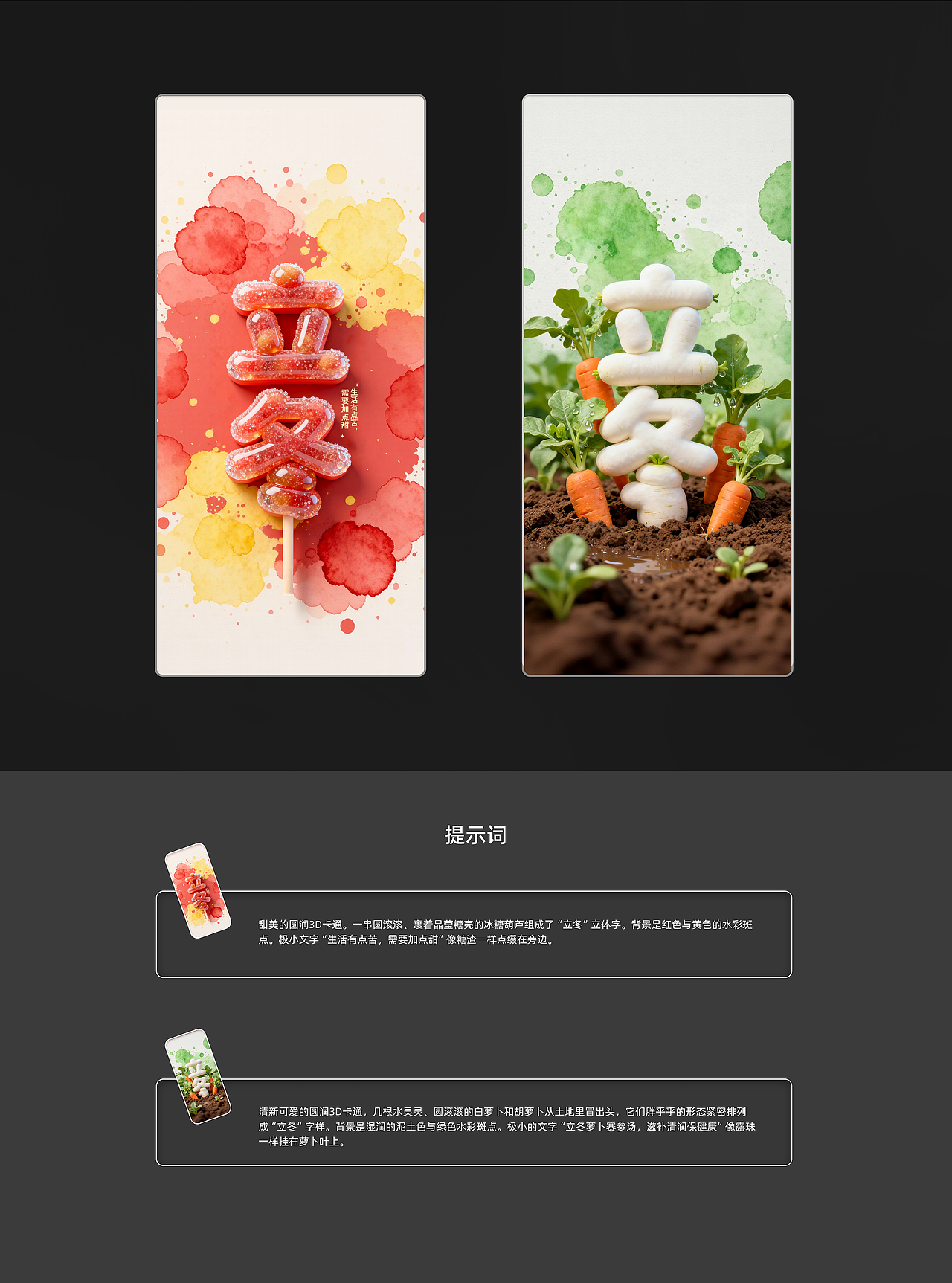 3D可爱 | AIGC节气海报设计-1.0（附提示词）（图ZMzk5MTI0OTY0） - 海报 - 站酷设计师不画图原创素材 - 站酷ZCOOL