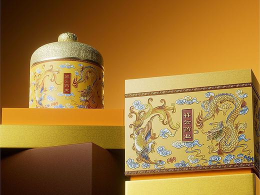 祥云药业_东方御韵皇家质感中药包装设计