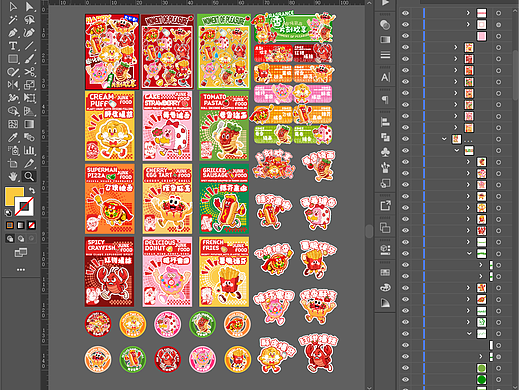 趣味美食ip｜卡通拟人风格