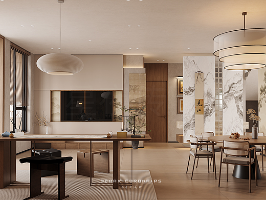 原木风客餐厅家装案例分享