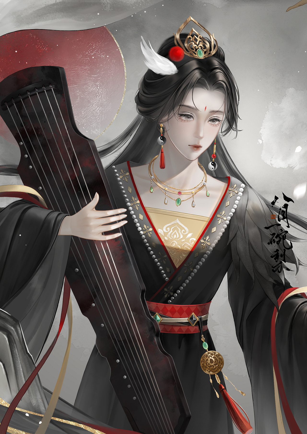 古时四艺丨琴（图ZMzk5MTMwMDYw） - 创作习作 - 站酷设计师八月一碗梨原创素材 - 站酷ZCOOL