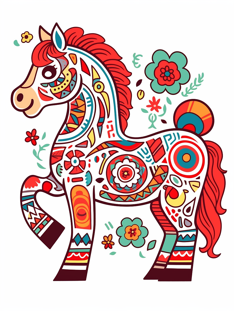 QI 东方神兽 | 八色祥骏贺新岁,五福临门马上到!