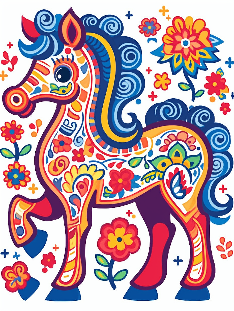 QI 东方神兽 | 策马踏祥云,百花增瑞色~