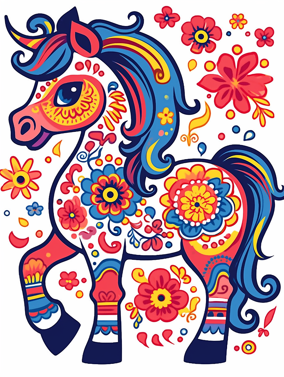 QI 东方神兽 | 策马踏祥云,百花增瑞色~