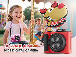 儿童相机亚马逊套图设计（产品渲染+排版设计+AI合成）