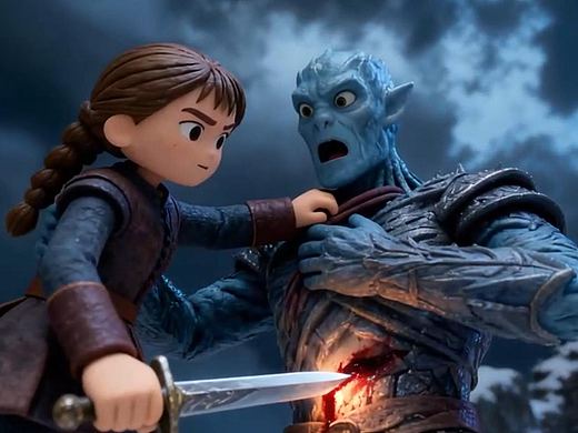 Q版权游场景-二丫刺杀夜王,爆冷击败Boss