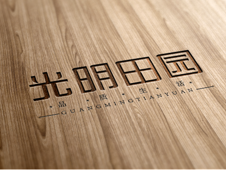 光明田园字体设计