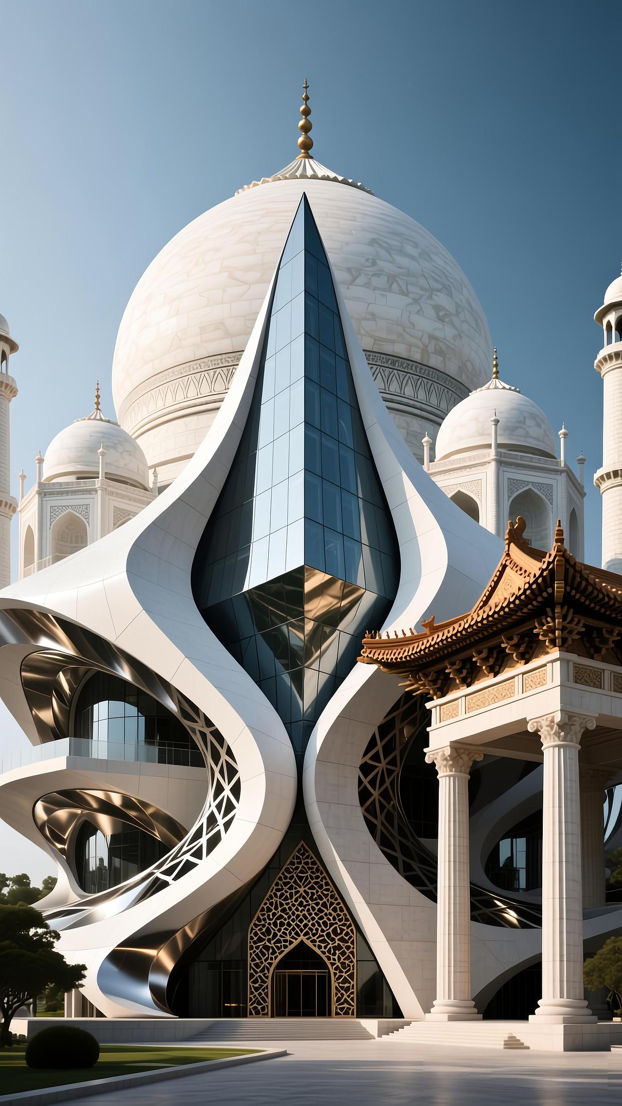 传统和未来融合的建筑艺术（图ZMzk5MTYwNDQw） - 艺术插画 - 站酷设计师海报设计师原创素材 - 站酷ZCOOL